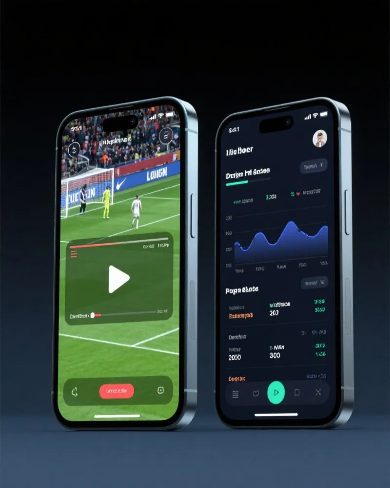 五大联赛 App 界面展示